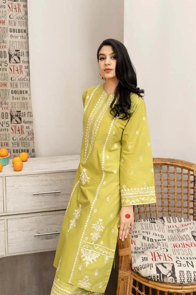 URGE LEMO EMBROIDERED 3 PIECE & PRINTED DUPATTA